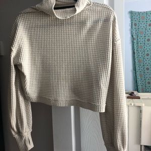 FREE PEOPLE CROPPED MOCK NECK